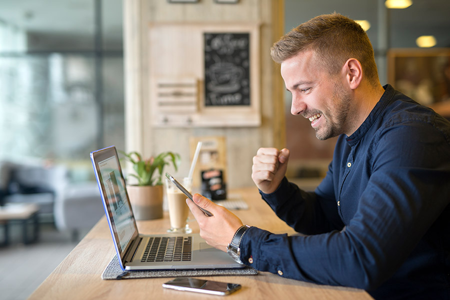 business owner using a Fractional Marketing Agency