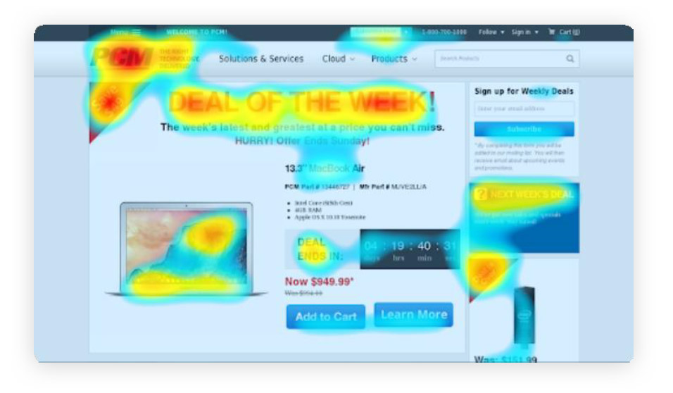 SEO heatmap
